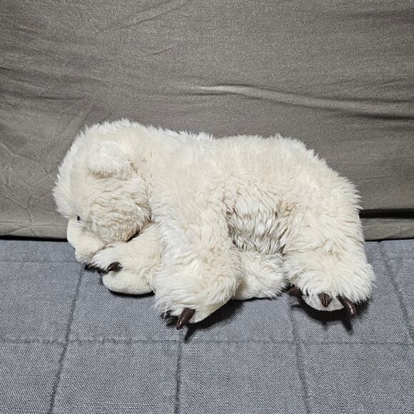 MJC 1988 Vintage Purr-Fection White Polar Bear Plush Stuffed Animal Small 8" - Picture 2 of 6